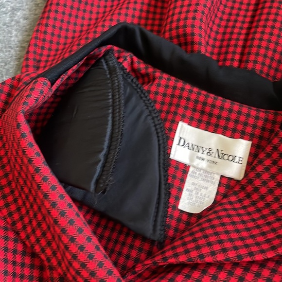 Vintage! 80s red & black professional dress, women size 12 - Picture 5 of 8